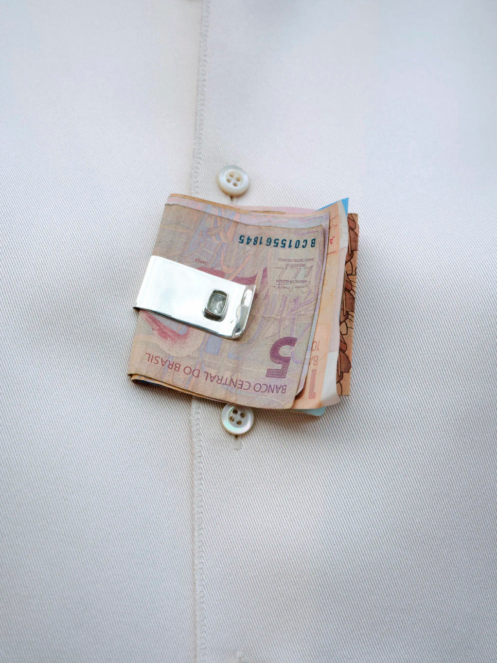 Silver & Prasiolite Money Clip