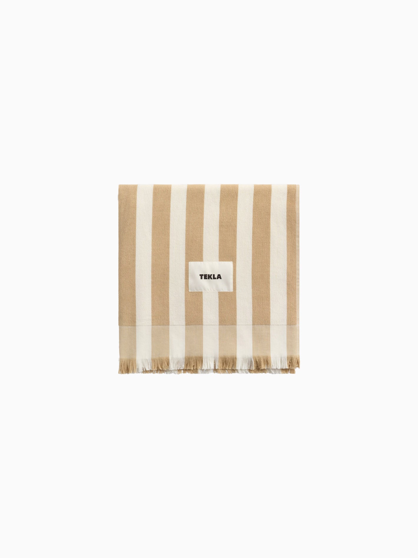 Beach Towel Almond Stripes