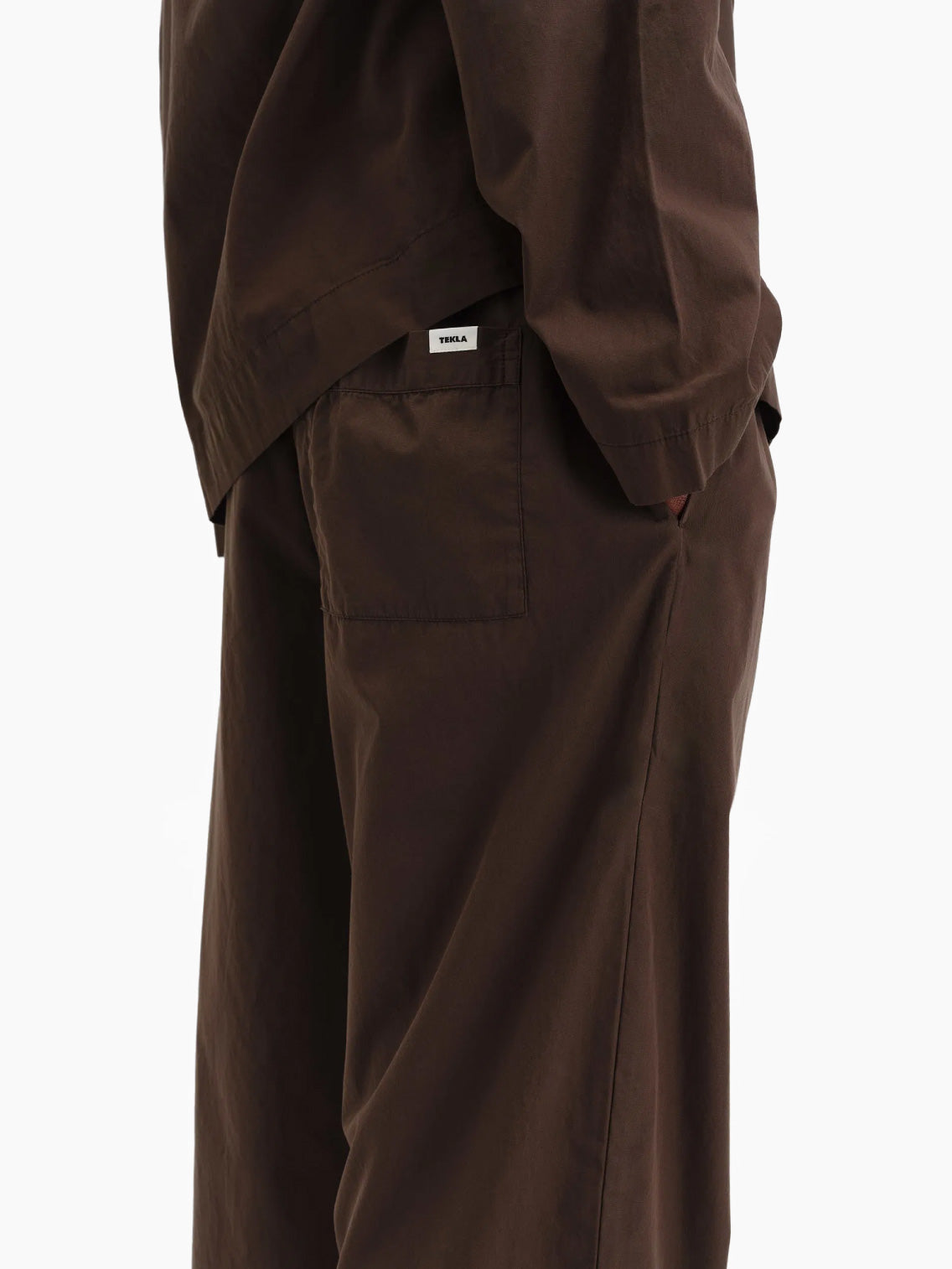 Poplin Pyjamas Pants Coffee