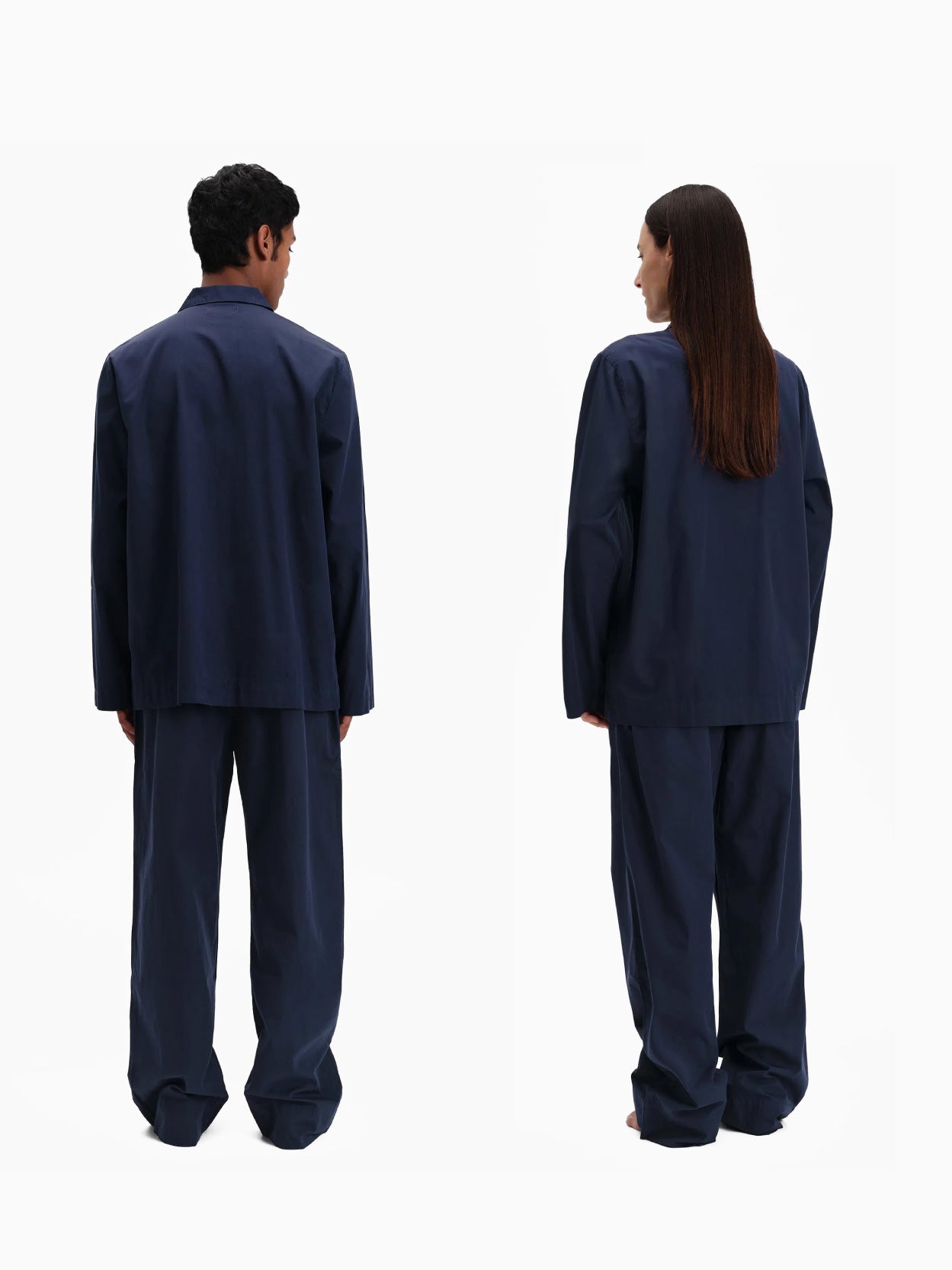 Poplin Pyjamas Pants True Navy