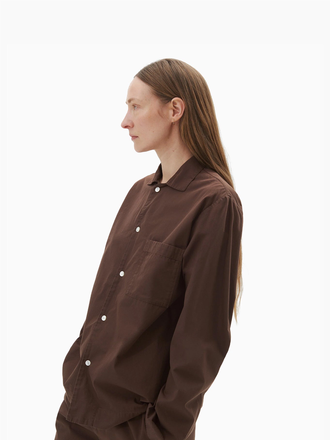 Poplin Shirt Coffee