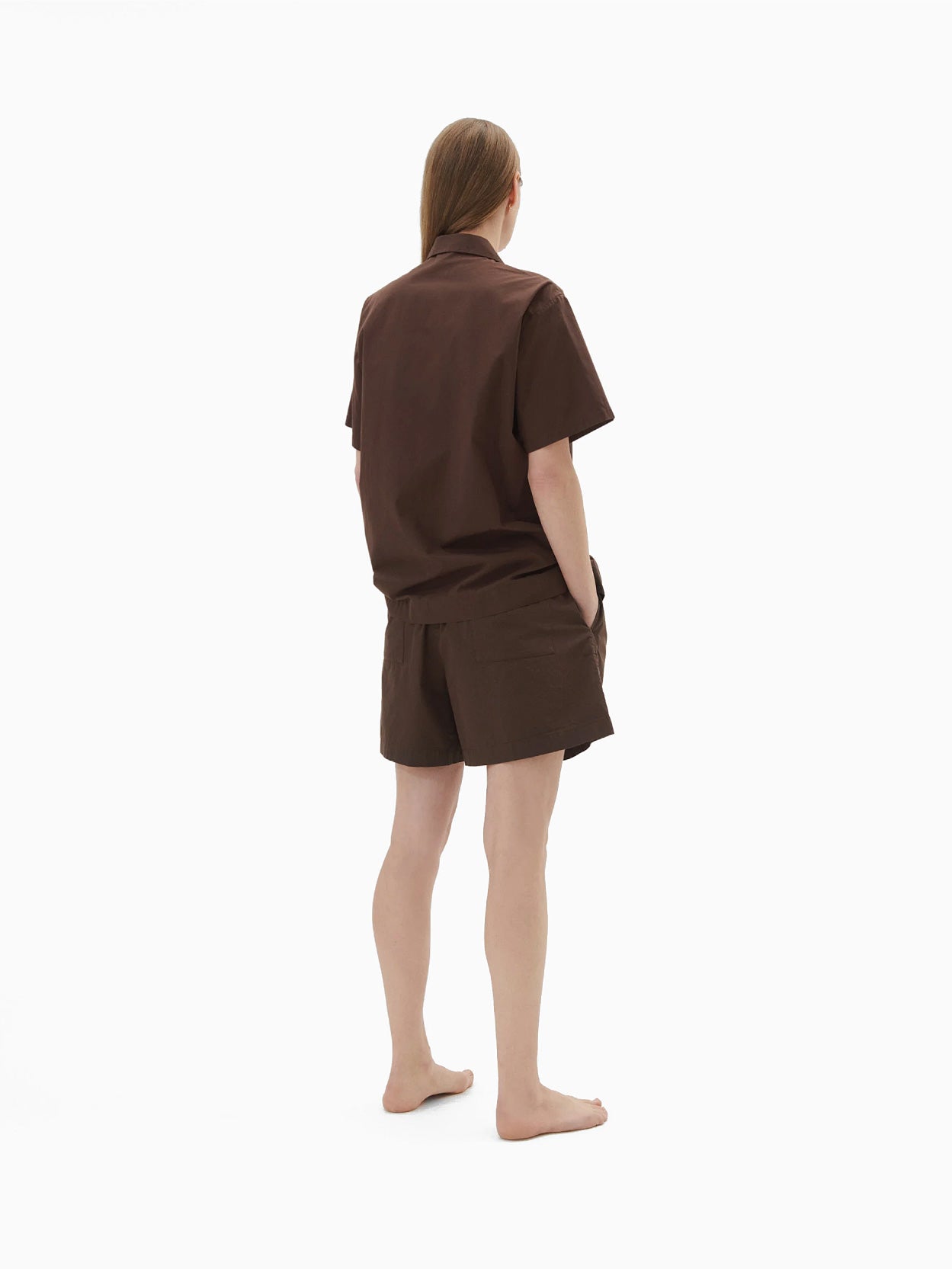 Poplin Shorts Coffee