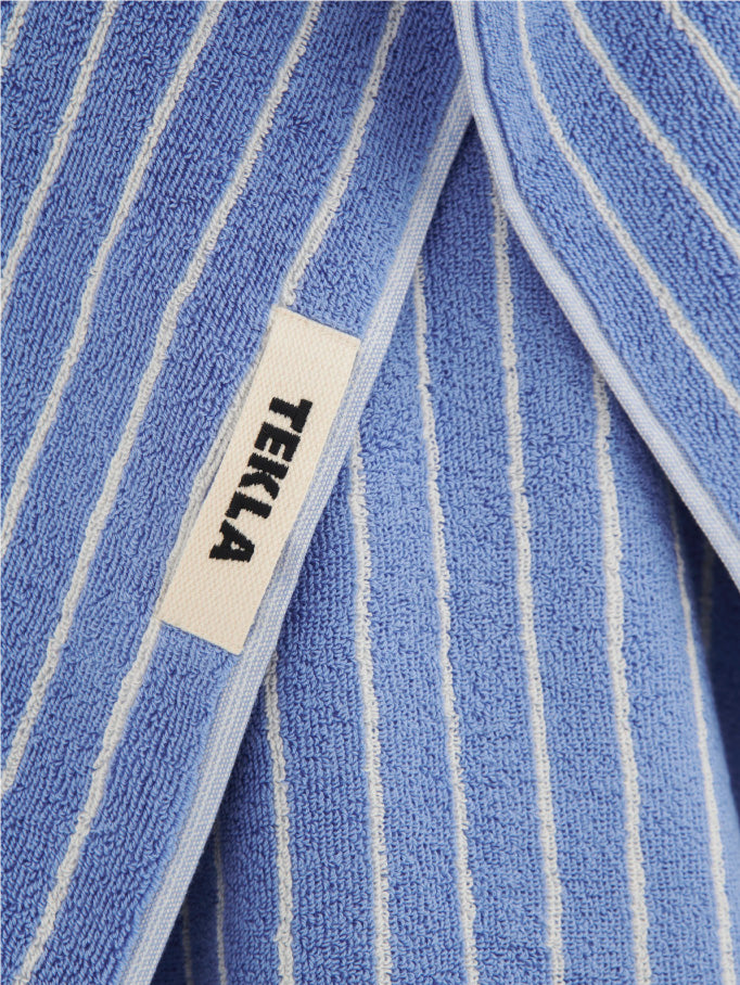 Guest Towel Clear Blue Stripes