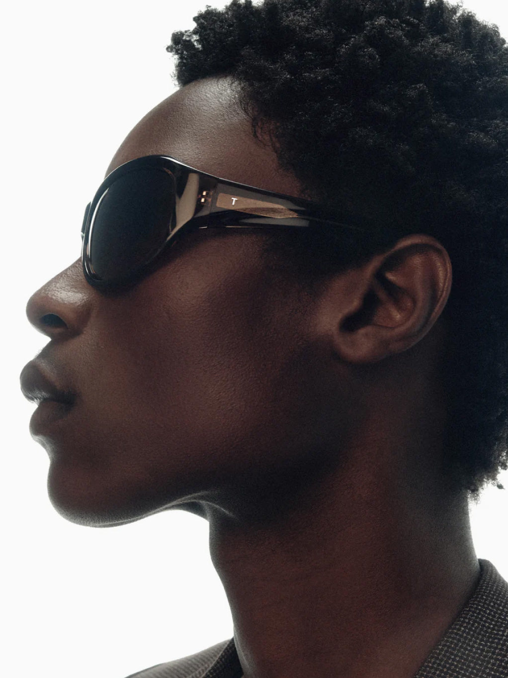 The Atlas Crystal Brown & Brown Gradient Sunglasses