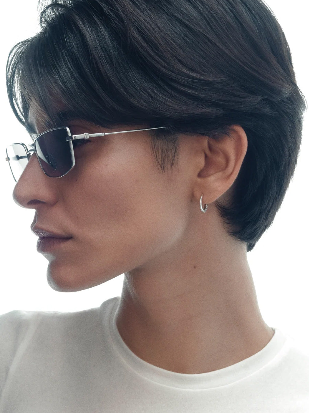 The Jean Silver & Light Grey Sunglasses