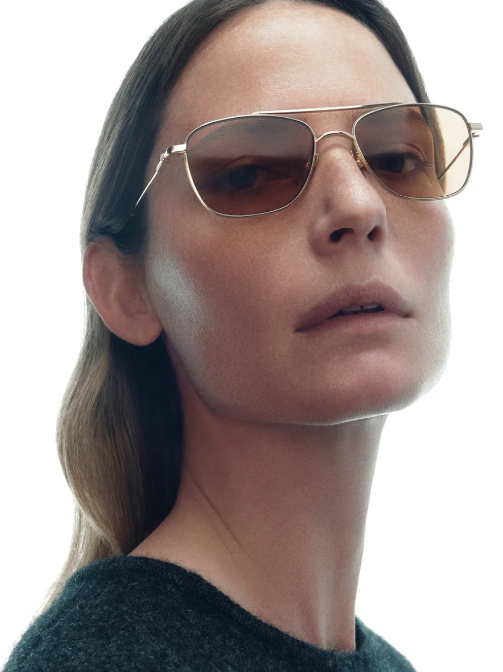 The Malone Gold & Amber Sunglasses