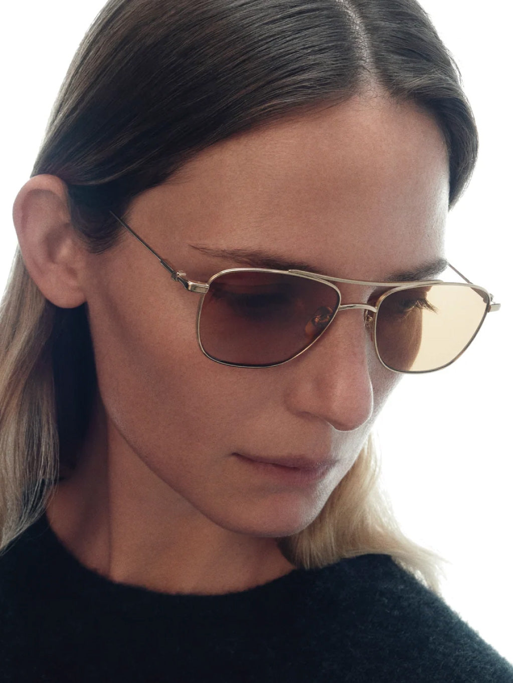 The Malone Gold & Amber Sunglasses
