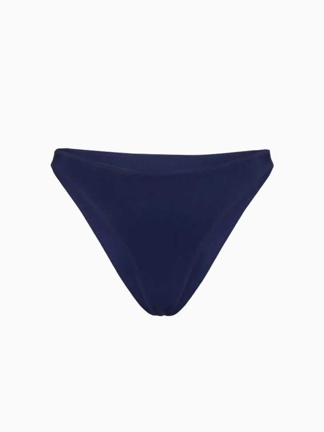 A Trentuno Bikini Bottom Navy with a simple, classic design from Lido. The fabric appears smooth and fitted, and the item is displayed on a plain white background. Perfect for a stylish summer in Barcelona, available now at BassalStore.