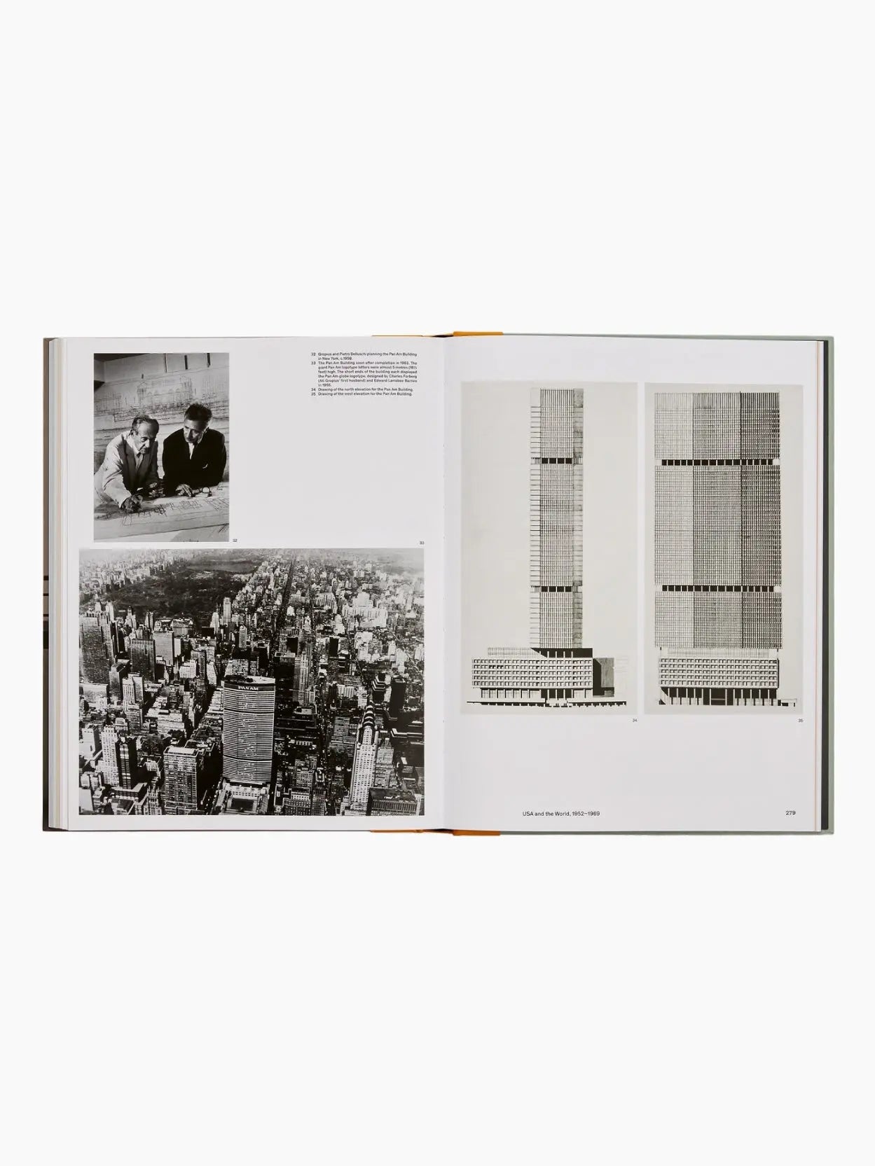 The image shows a book titled "Walter Gropius: An Illustrated Biography" with a hard cover, available at BassalStore. The spine is yellow with the title and the name "Phaidon" printed on it. The cover features a grayscale photograph of industrial-style furniture and the title in white bold letters, reminiscent of Barcelona's design ethos.