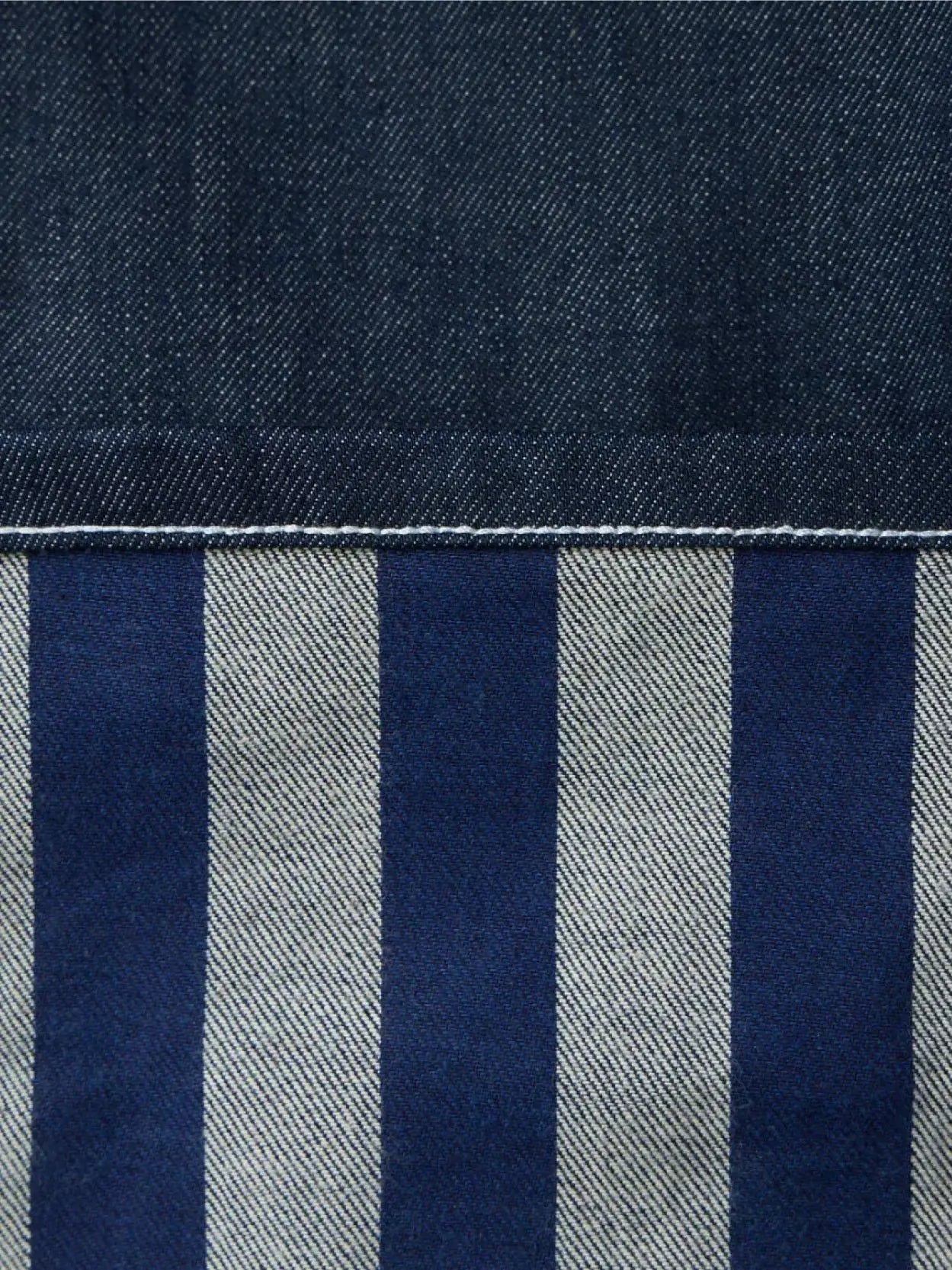 Classic Denim Pants Blue Stripes Sunnei