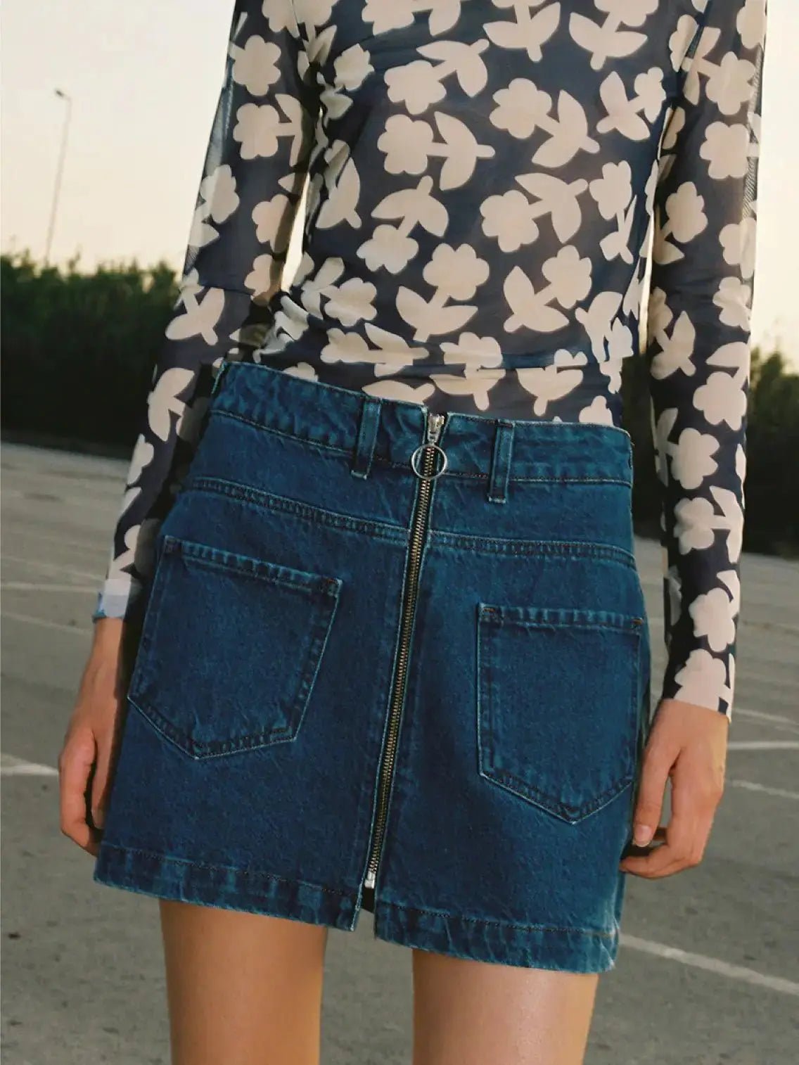 Denim Mini Skirt Mundaka