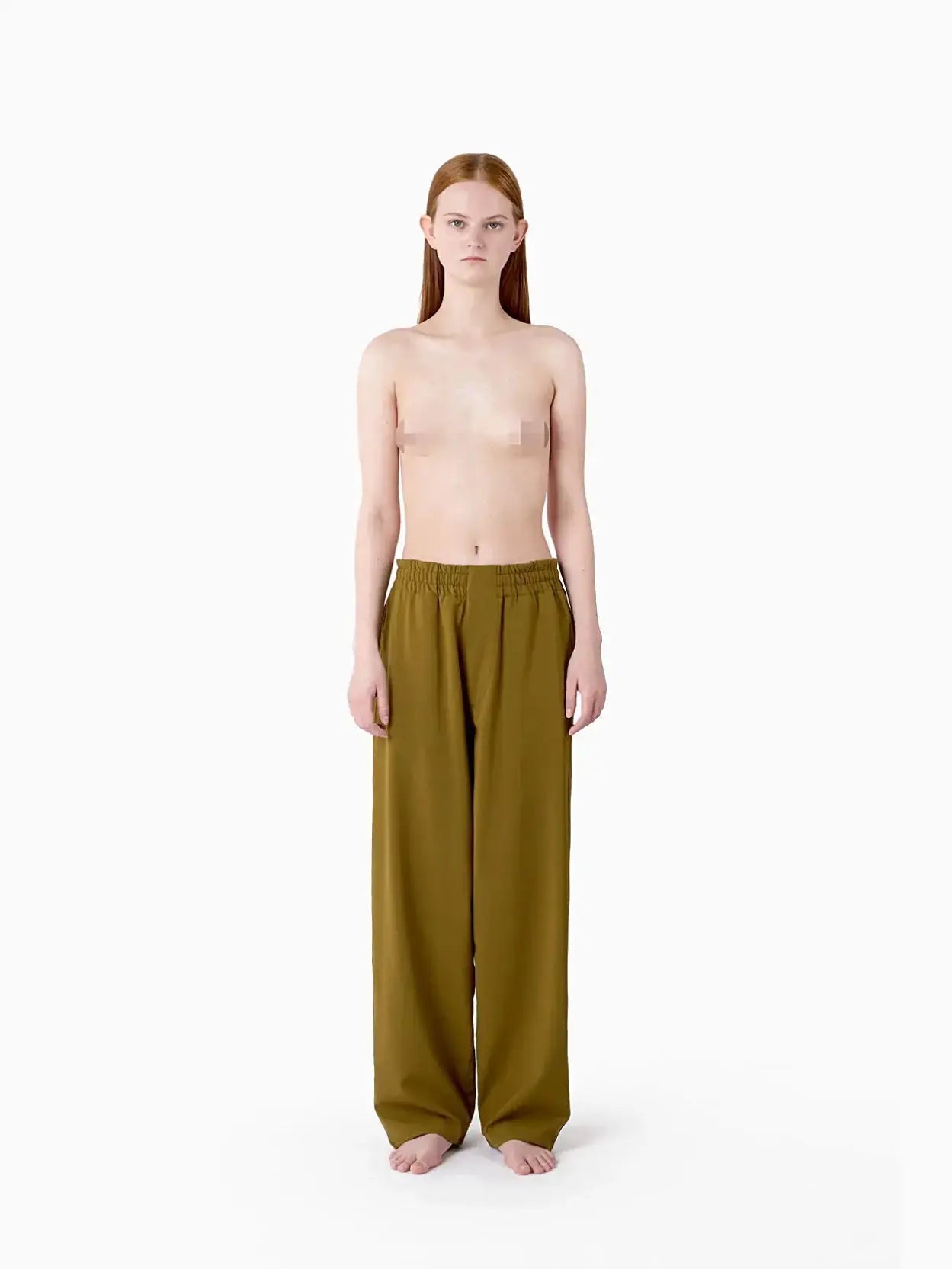 Elastic Pants Olive Green Sunnei