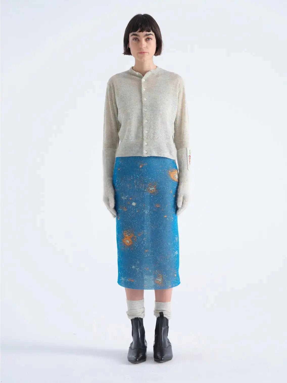 Galaxy Skirt Blue Bielo