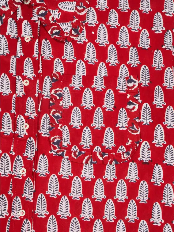 Blouse 002 Red Autre Aura