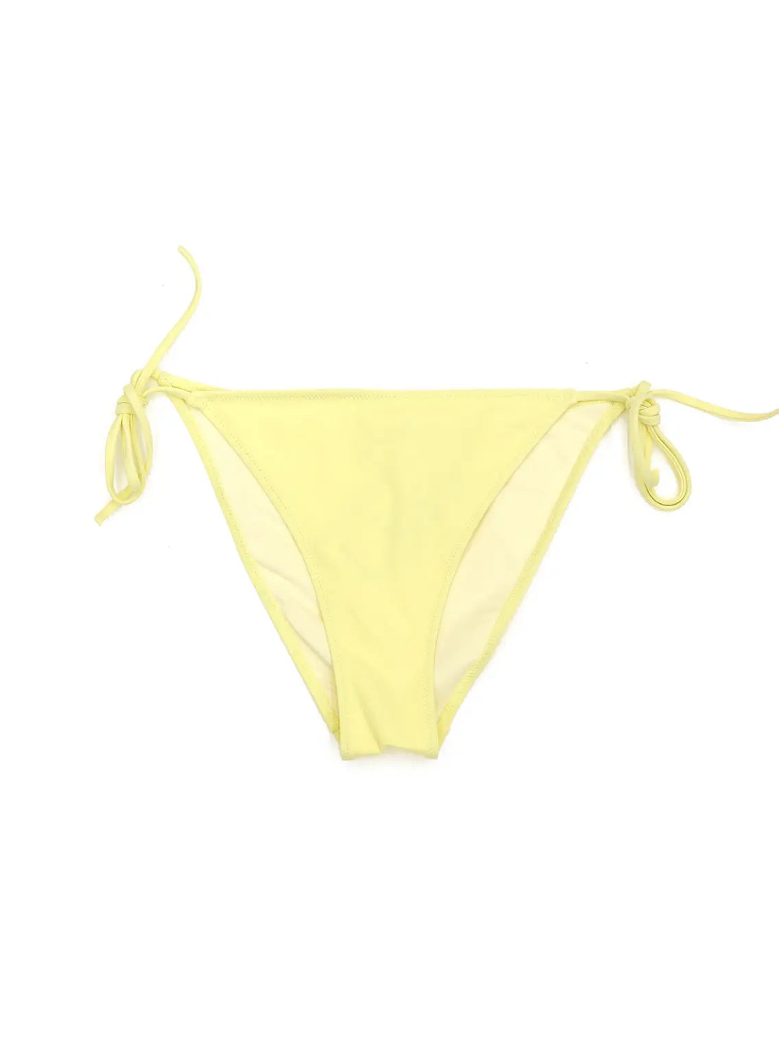A pair of Venti Pollen Bikini Bottoms by Lido with side tie strings, laid flat on a white background. The material appears smooth and stretchy, designed for swimwear. Available at Bassalstore in Barcelona.