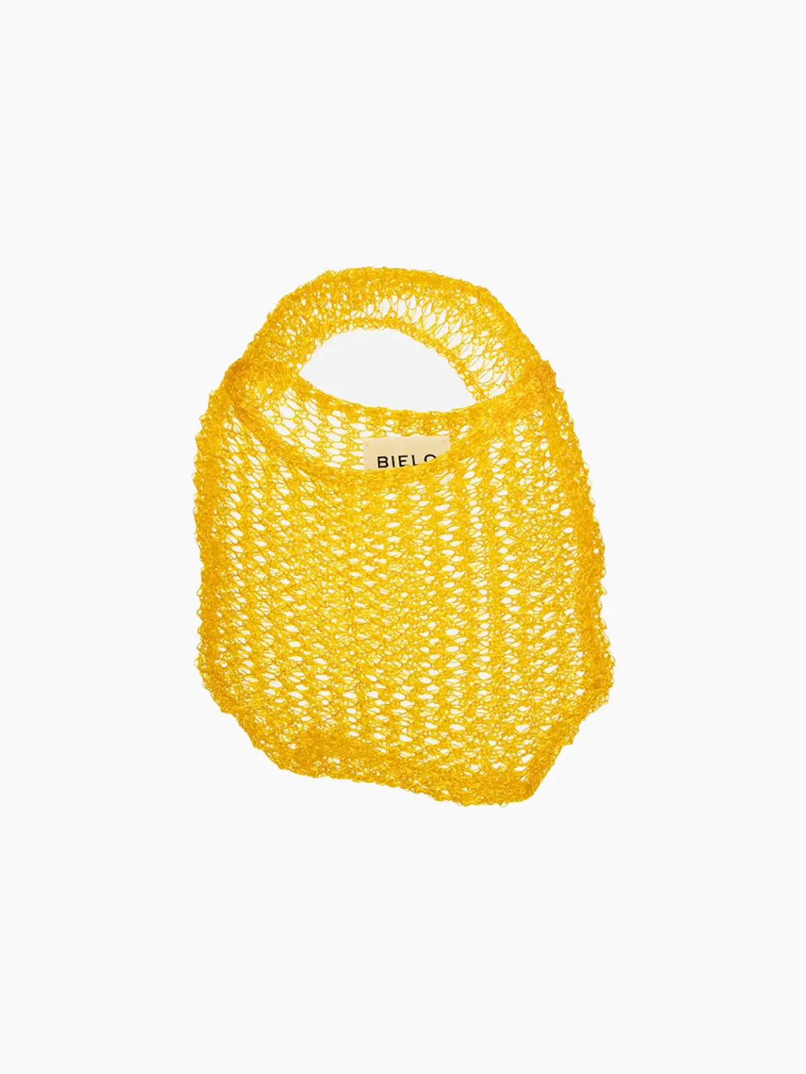 Yellow Mesh Hand Bag Bielo
